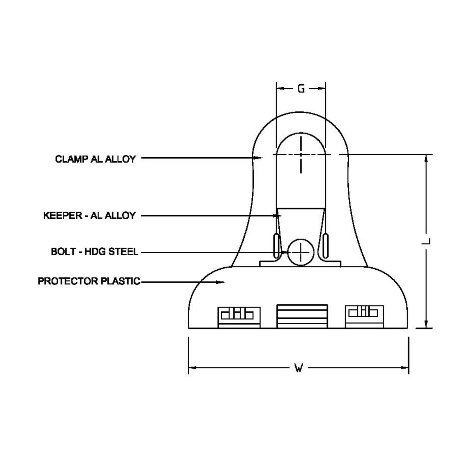 IM-PR-ABC Insulated Suspension Clamp 2