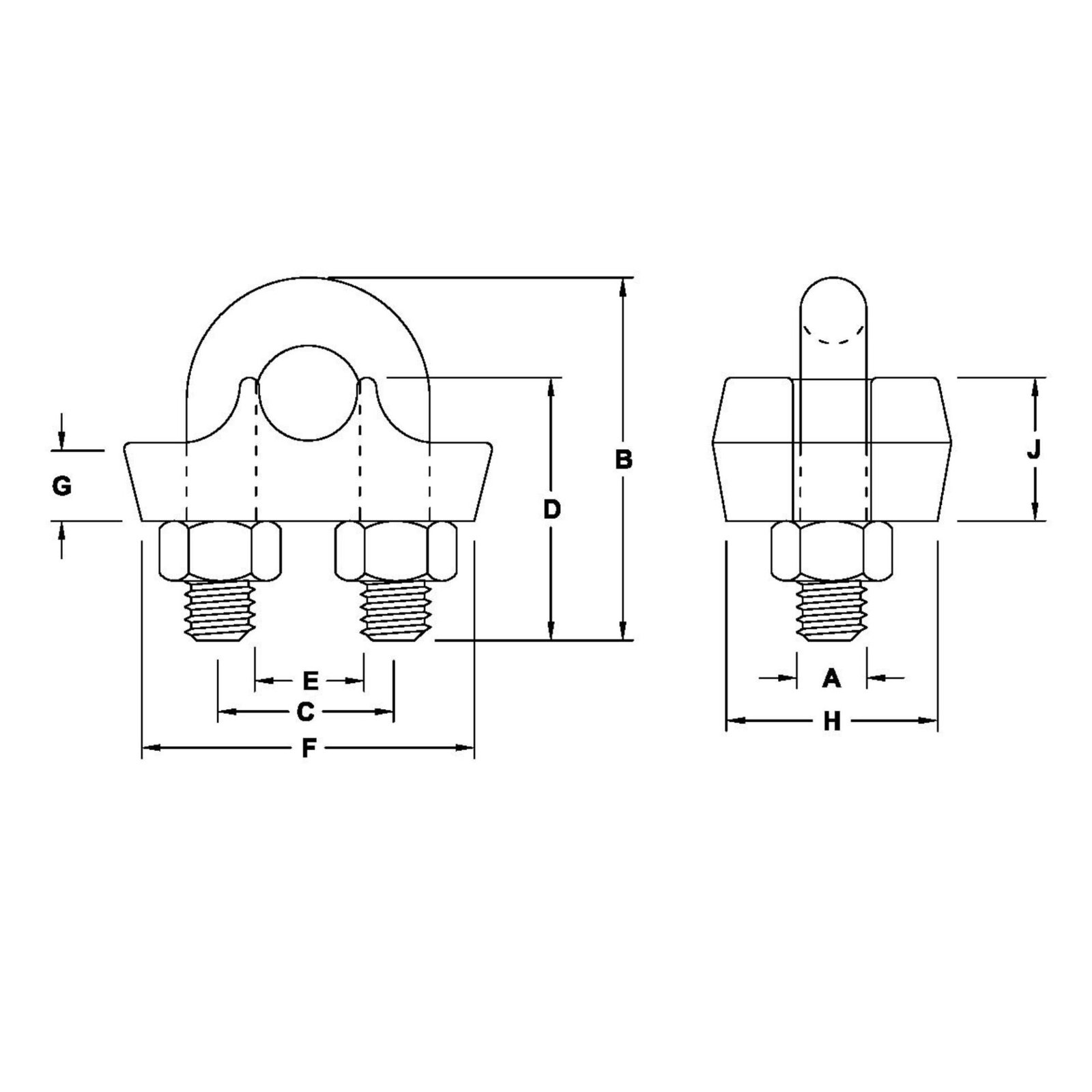 IM-PR-Pole line hardwares Bull Dog Clamp