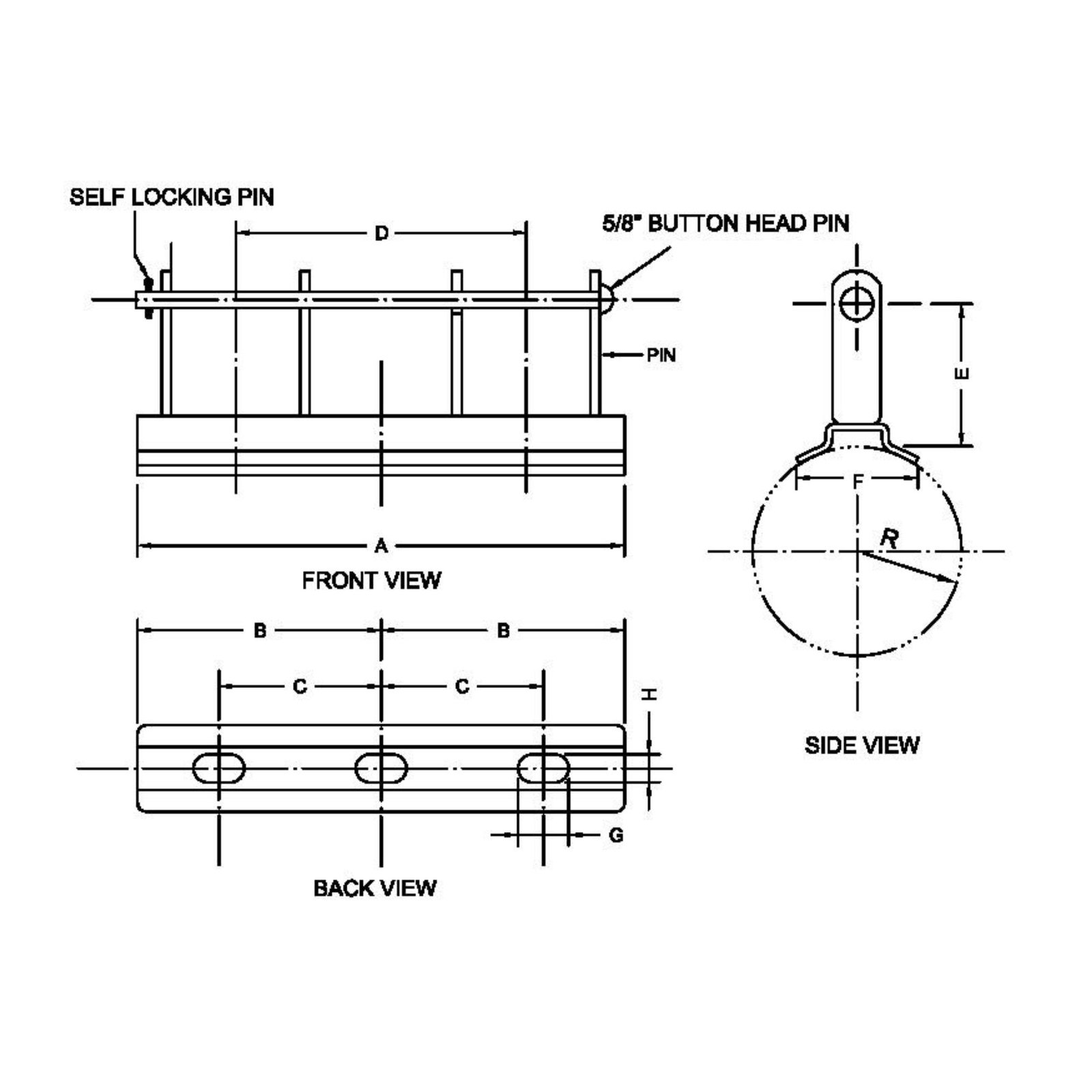 IM-PR-Pole Line Hardwares Rack Secondary Two Wires