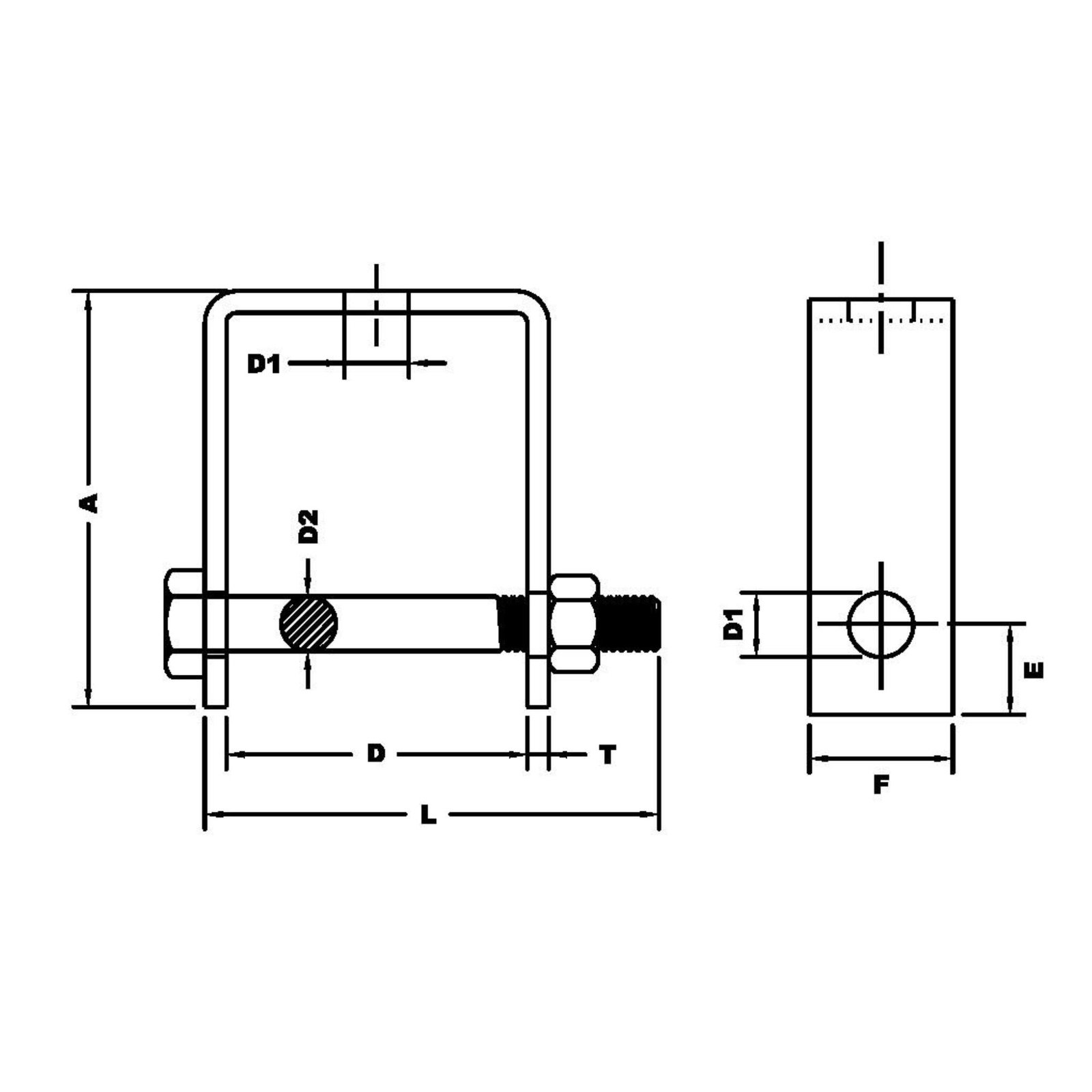 IM-PR-Pole line hardwares Bracket D Iron