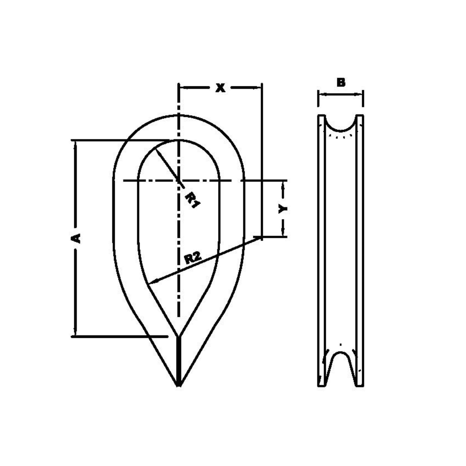 IM-PR-Pole line hardwares Insulated Thimble